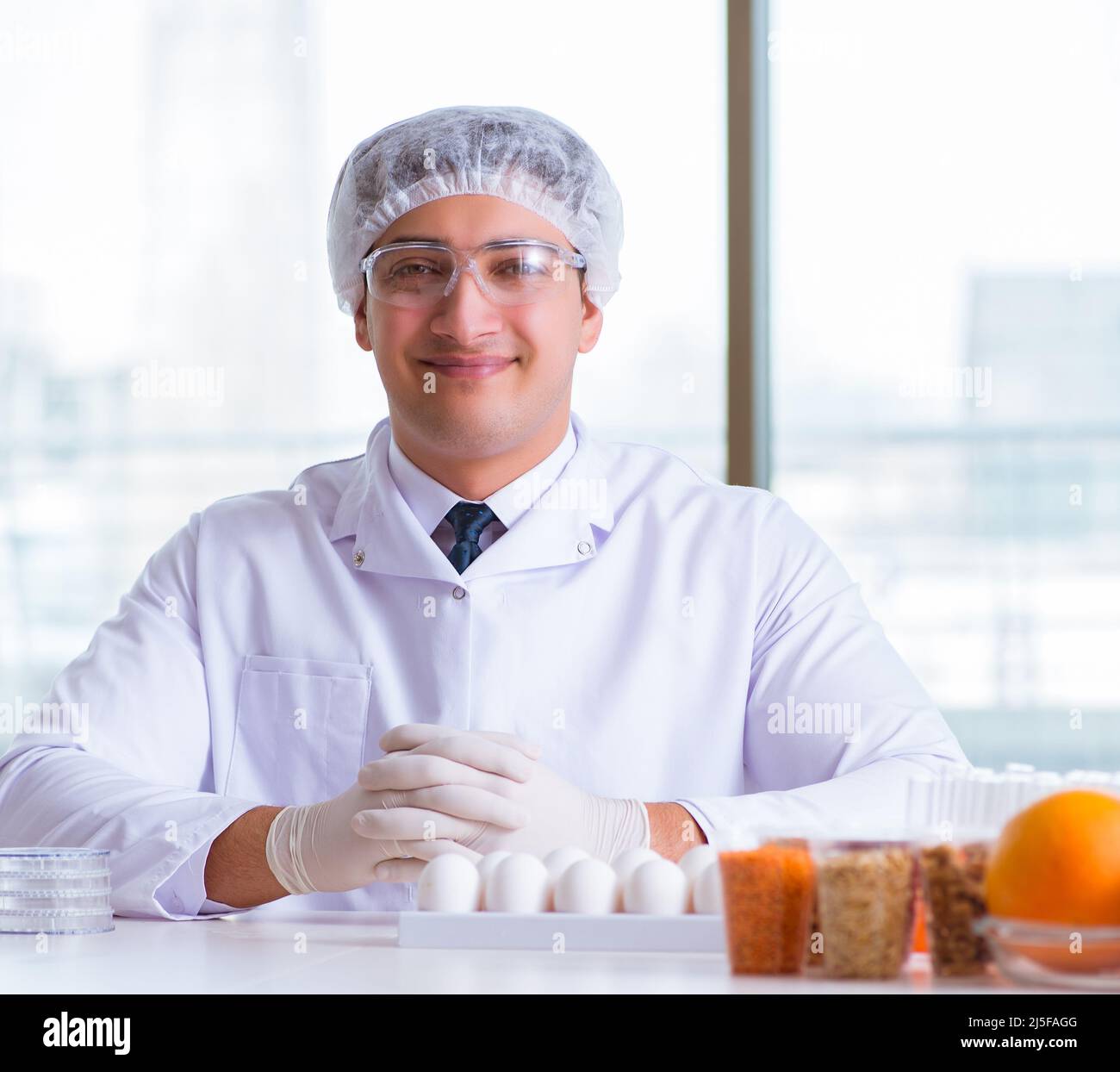 The nutrition expert testing food products in lab Stock Photo Alamy