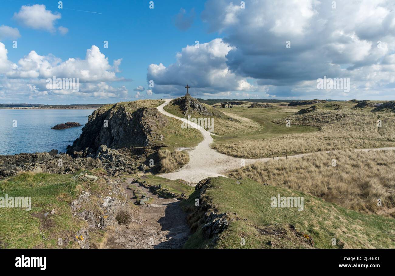 A view across Llanddwyn Island, Anglesey, North Wales, UK. Taken on 3rd