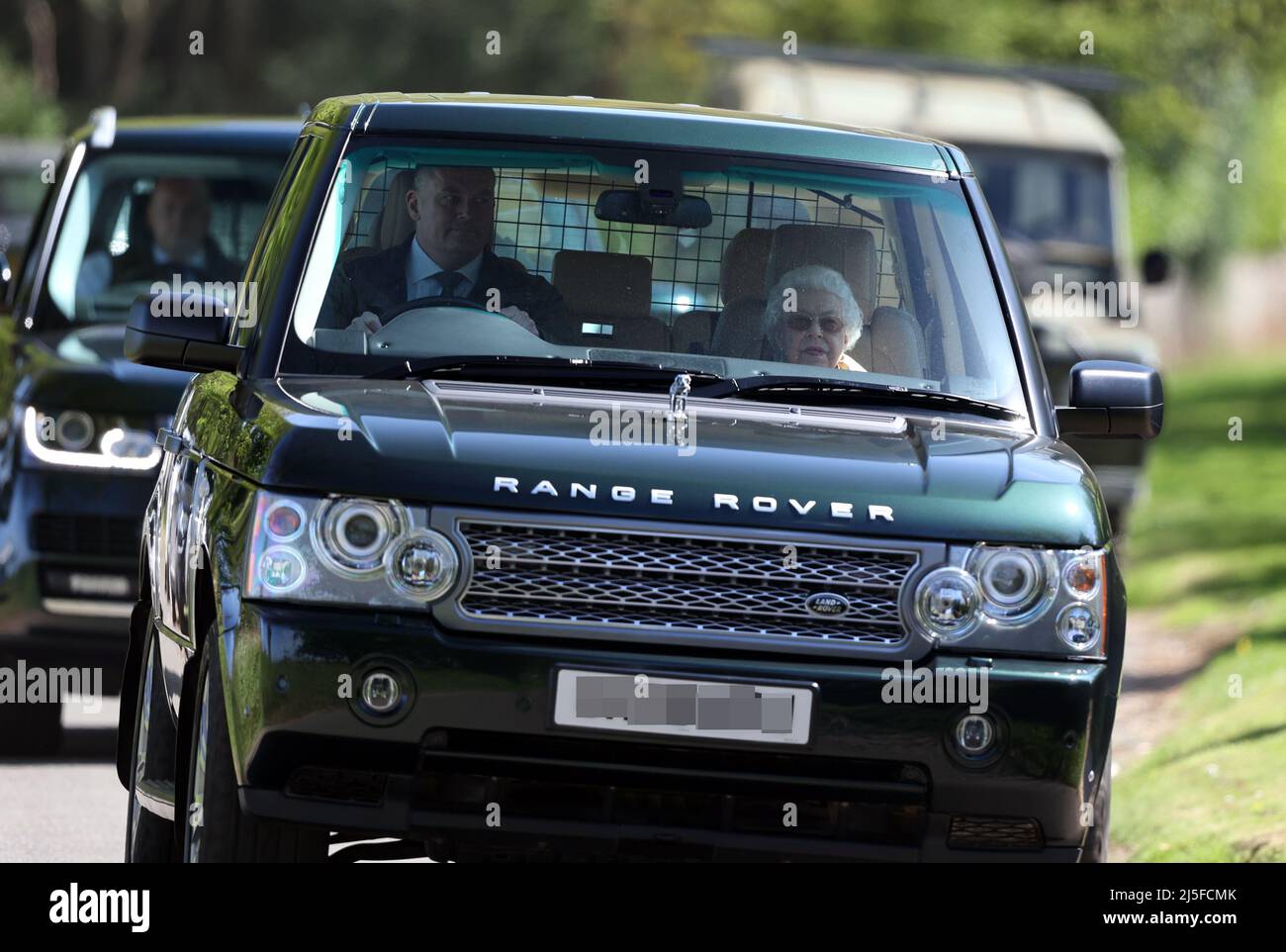 Sandringham, UK. 21st Apr, 2022. Queen Elizabeth II seen on her 96th(01)