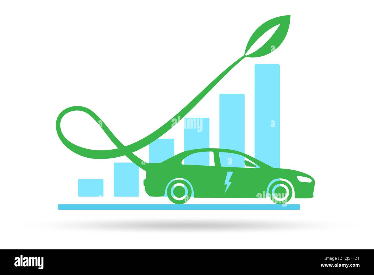 Growth of the electric car usage concept Stock Photo Alamy