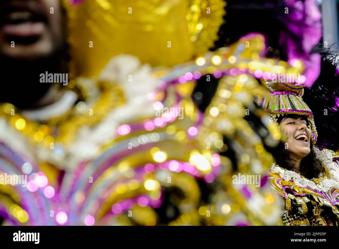 Sao Paulo Brazil 23rd Apr 22 Sp Sao Paulo 04 22 22 Carnival Sao Paulo 22 Special Group Parade Escola De Samba Academicos Do Tatuape During A Presentation At The
