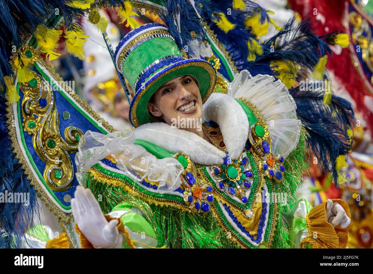 Sao Paulo Brazil 23rd Apr 22 Sp Sao Paulo 04 22 22 Carnival Sao Paulo 22 Special Group Parade Escola De Samba Academicos Do Tatuape During A Presentation At The