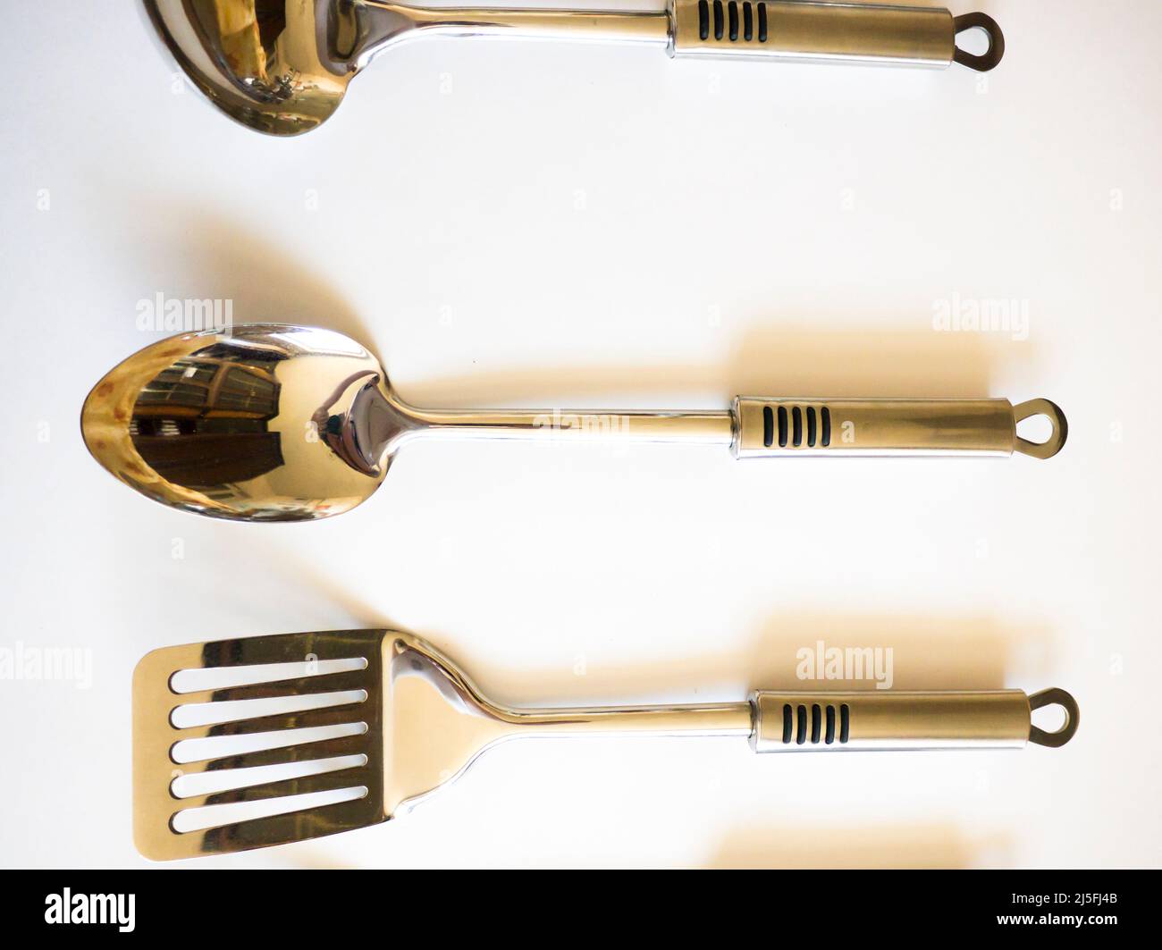 Set of 6  kitchen utensils. Stock Photo