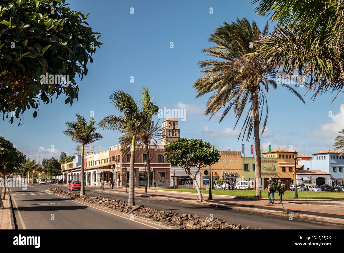 Shopping Center, Corralejo, Fuerteventura, Kanarische Inseln, Spanien Stock Photo