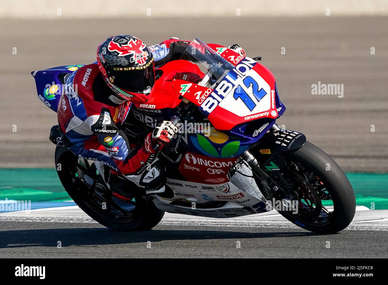 Filippo fuligni of italy rides during the supersport tissot