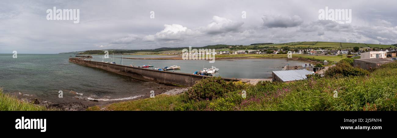 Maidens beach and harbour on the Ayrshire coast of Scotland Stock Photo