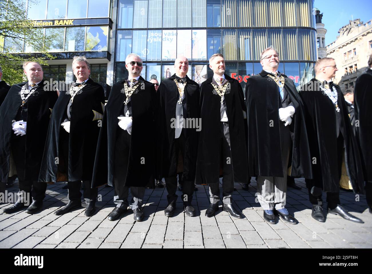 Prague, Czech Republic. 23rd Apr, 2022. International Knightly Order of ...