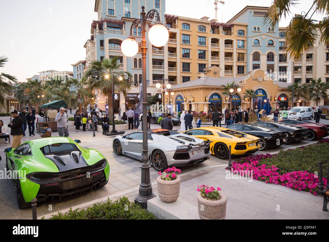 Doha ,Qatar, February 01,2020 Exhibition of luxury supercars