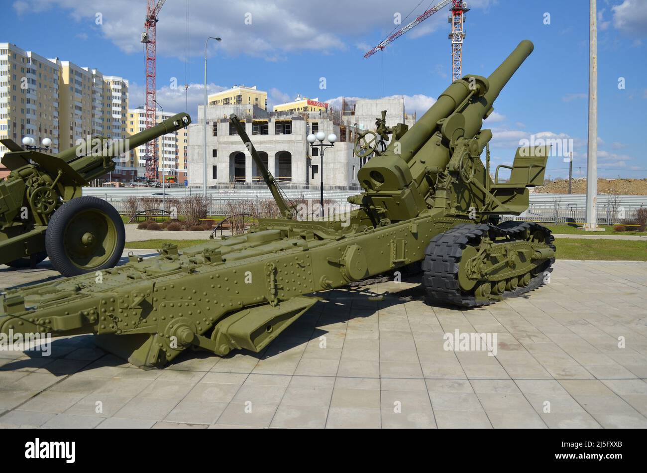 Russian antitank gun.Russian military equipment Stock Photo Alamy