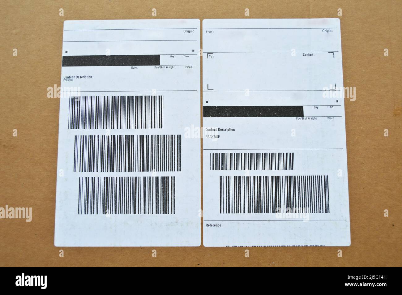 Barcode on mail envelope hires stock photography and images Alamy