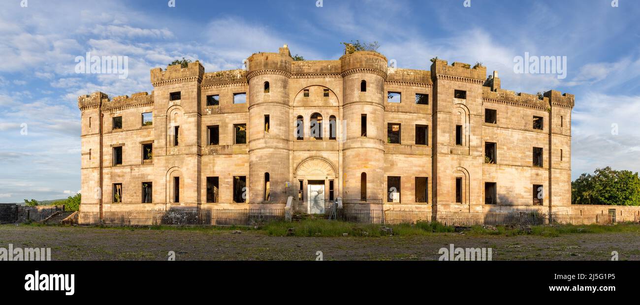 Ruins of Dalquharran castle in Ayrshire, Scotland Stock Photo