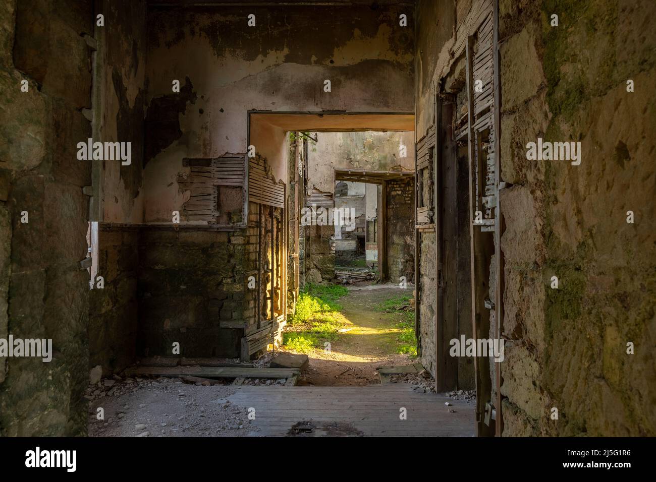 Ruins of Dalquharran castle in Ayrshire, Scotland Stock Photo
