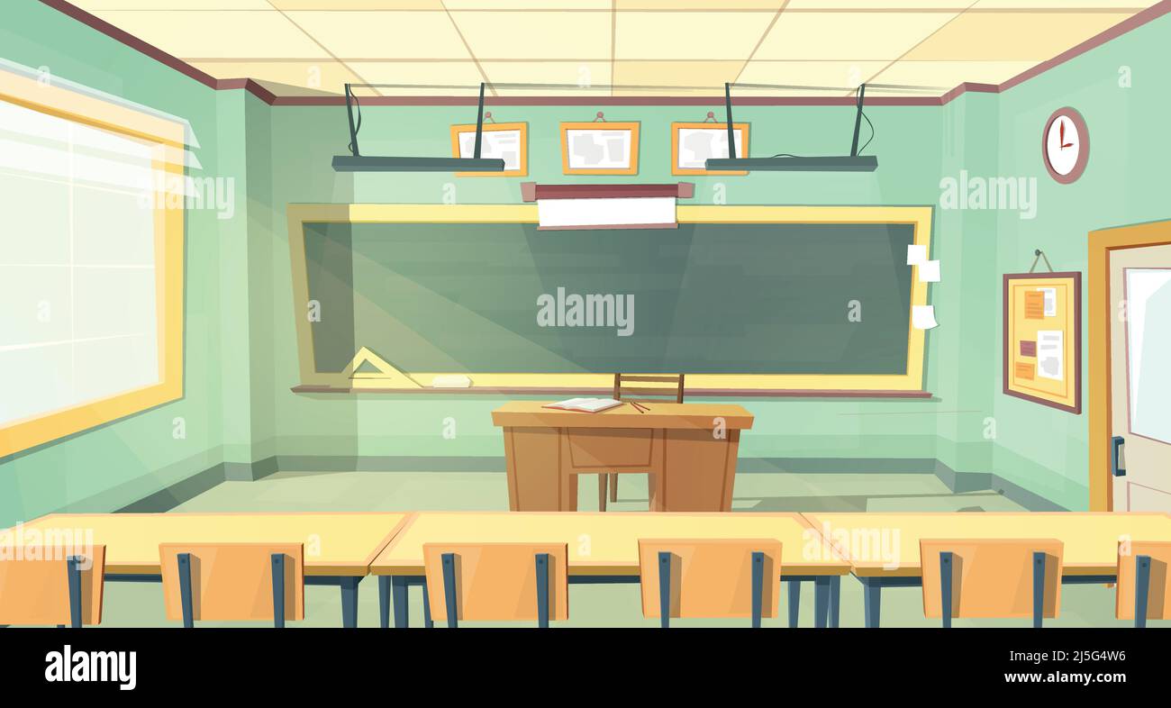 classroom cartoon background