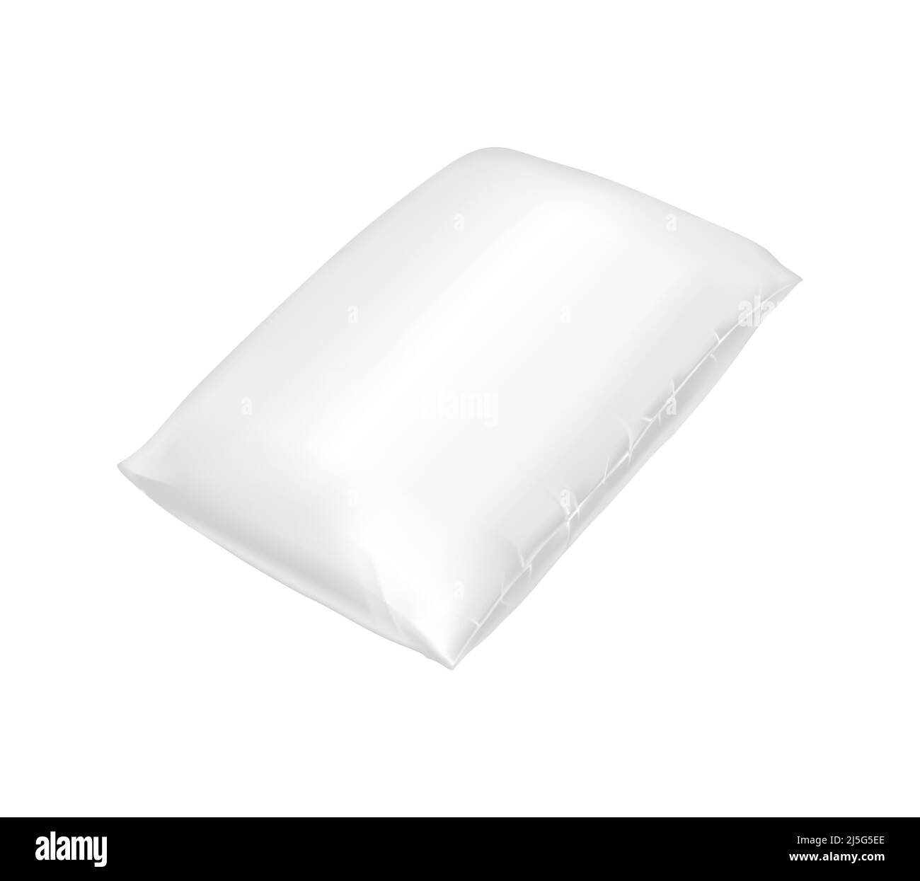 White square pillow black line Royalty Free Vector Image