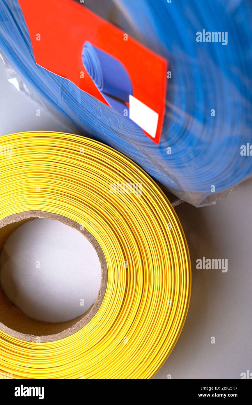 yellow rubber insulation for electrical wires in a roll Stock Photo Alamy