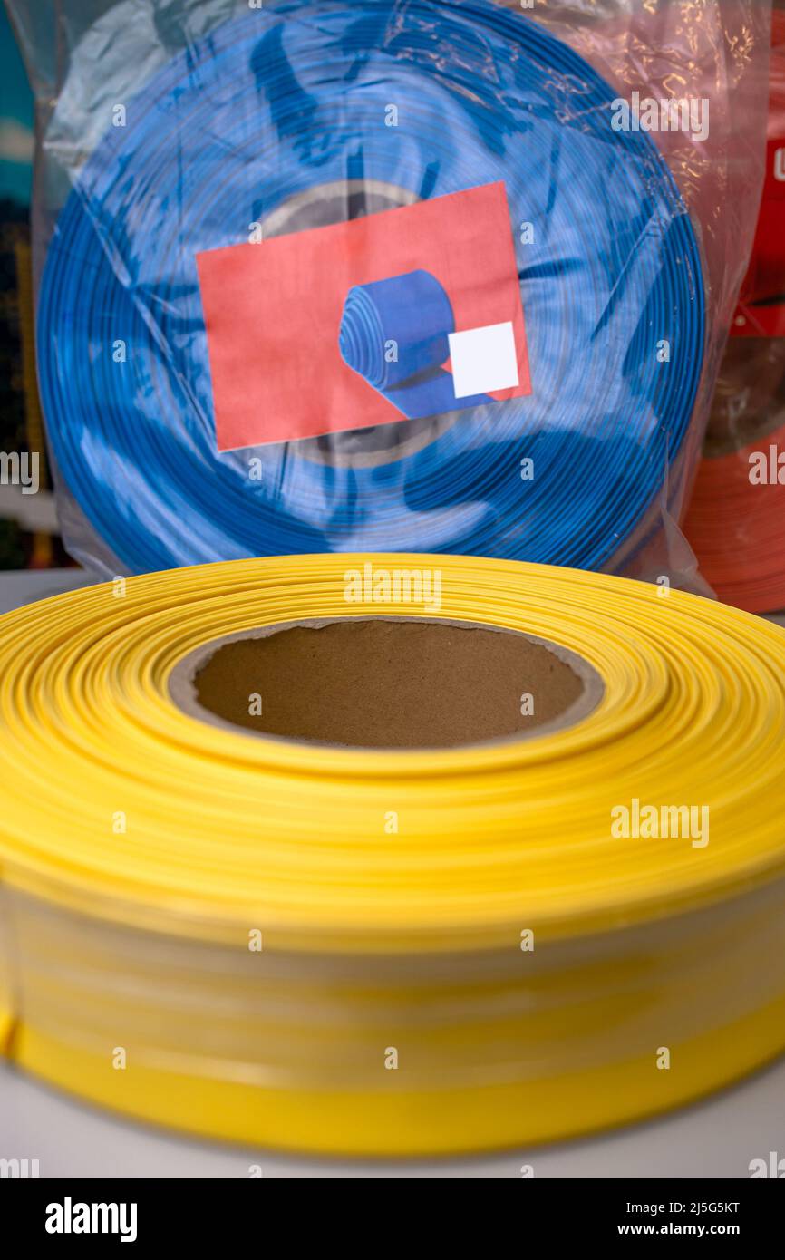 yellow rubber insulation for electrical wires in a roll Stock Photo Alamy