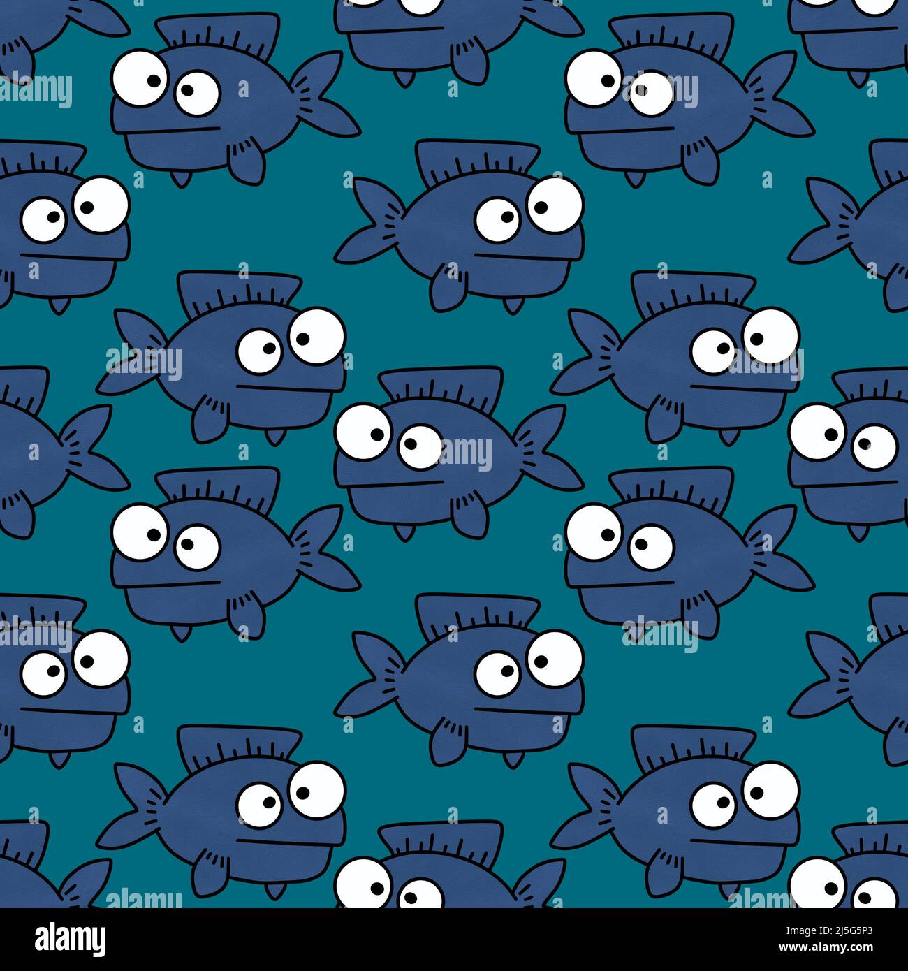 Summer seamless fish pattern for fabrics and textiles and packaging and ...