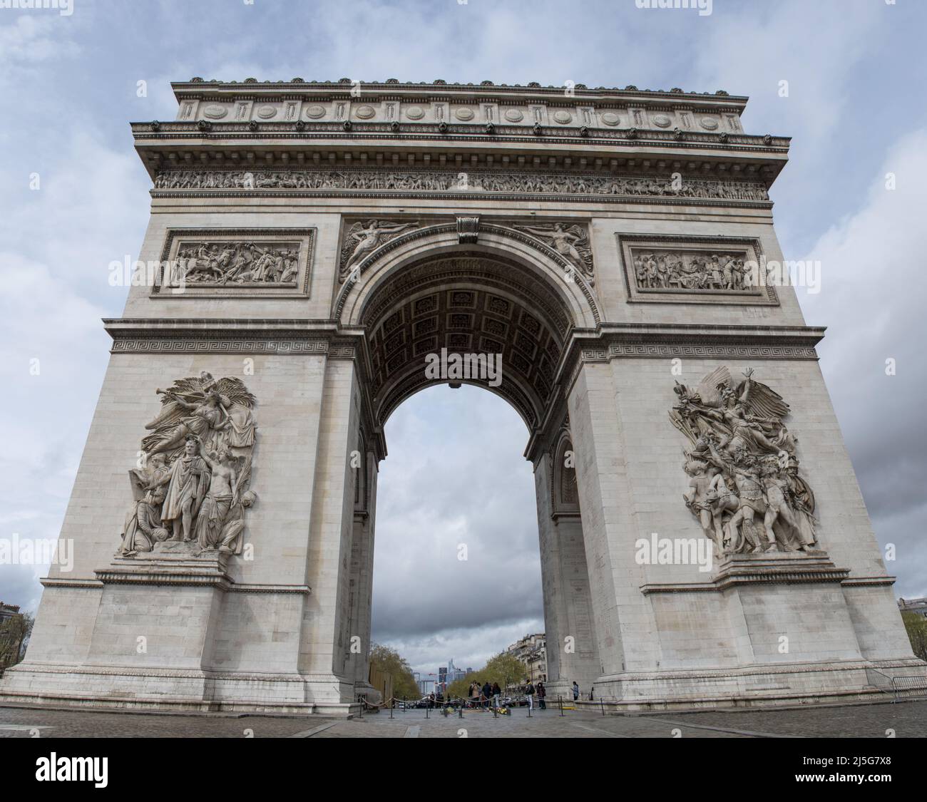 Paris the Triumphal Arch of the Star (Arc de Triomphe de l'Etoile