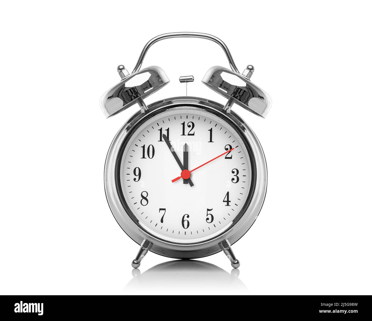 Alarm clock isolated on white background Stock Photo - Alamy