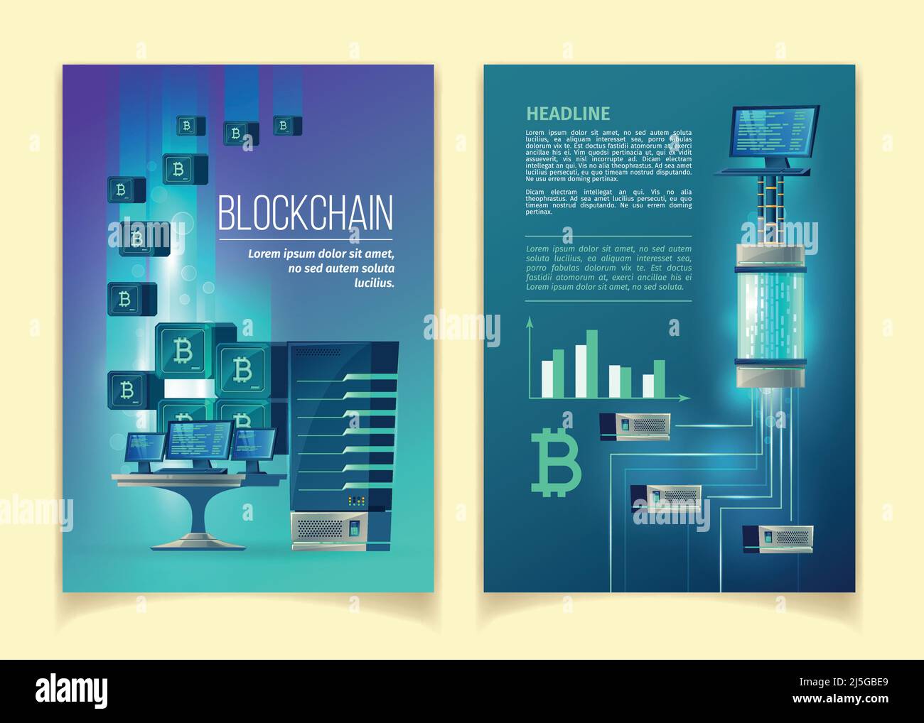 Cryptocurrency exchange and blockchain brochure template layout. Crypto  mining and trading. Flyer, booklet, leaflet print modern design with icons.  Ve Stock Vector Image & Art - Alamy