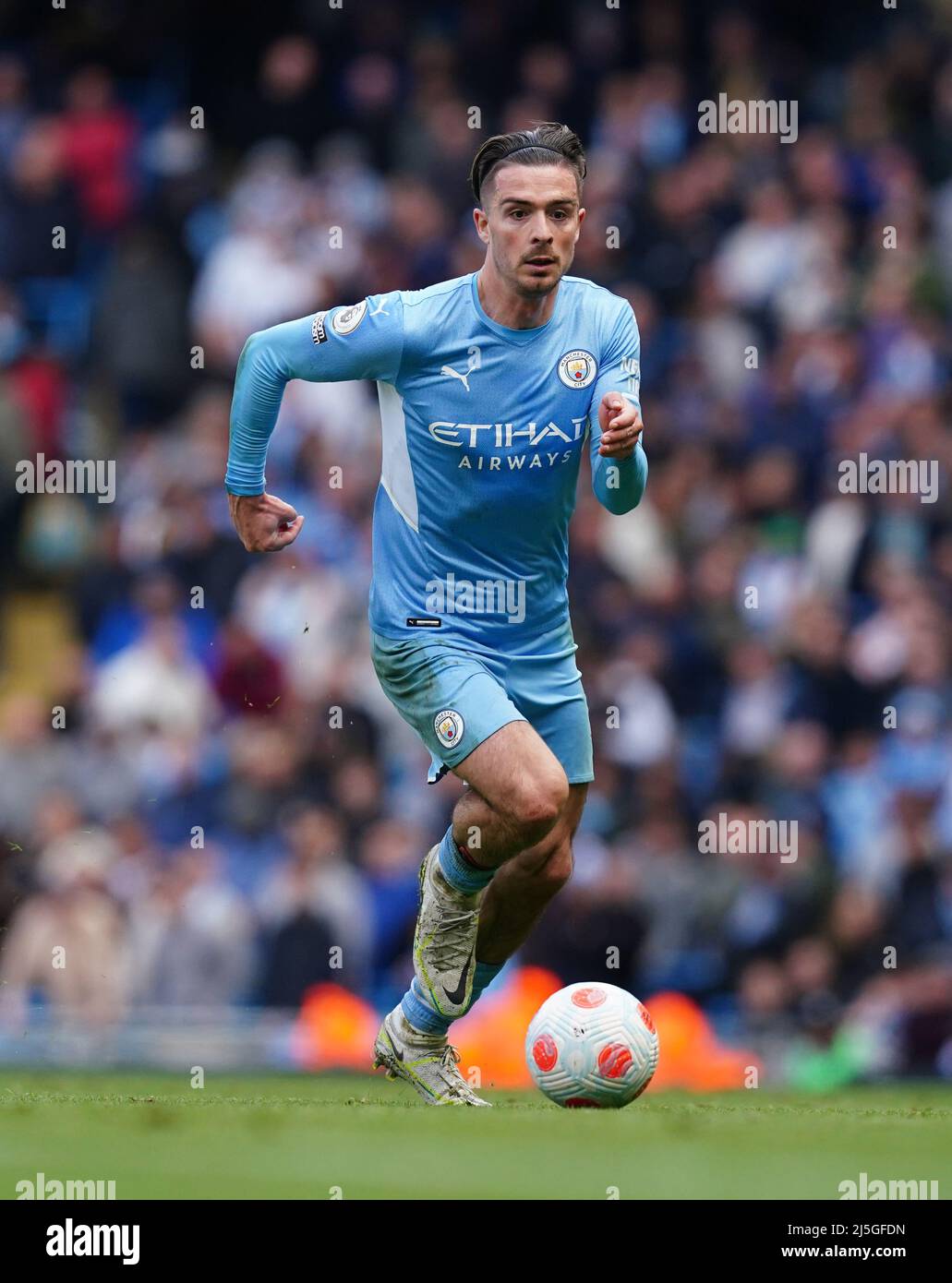 Manchester City's Jack Grealish during the Premier League match at