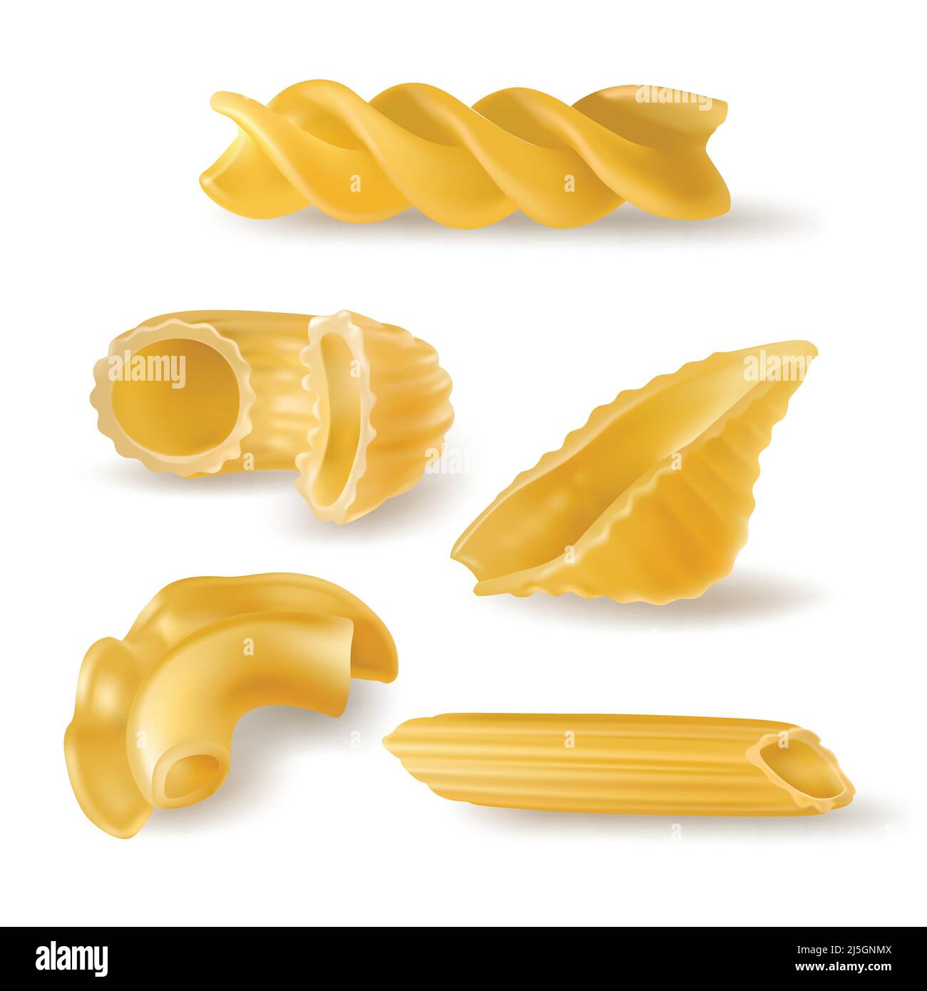 Pasta types Stock Vector Images - Alamy
