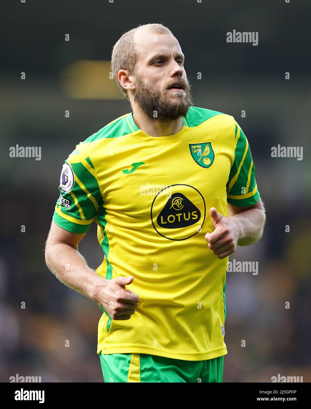 Norwich City's Teemu Pukki during the Premier League match at Carrow Road,  Norwich. Picture date: Saturday April 23, 2022 Stock Photo - Alamy