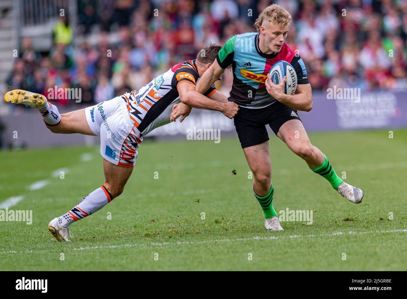 Gallagher premiership rugby match between harlequins vs leicester