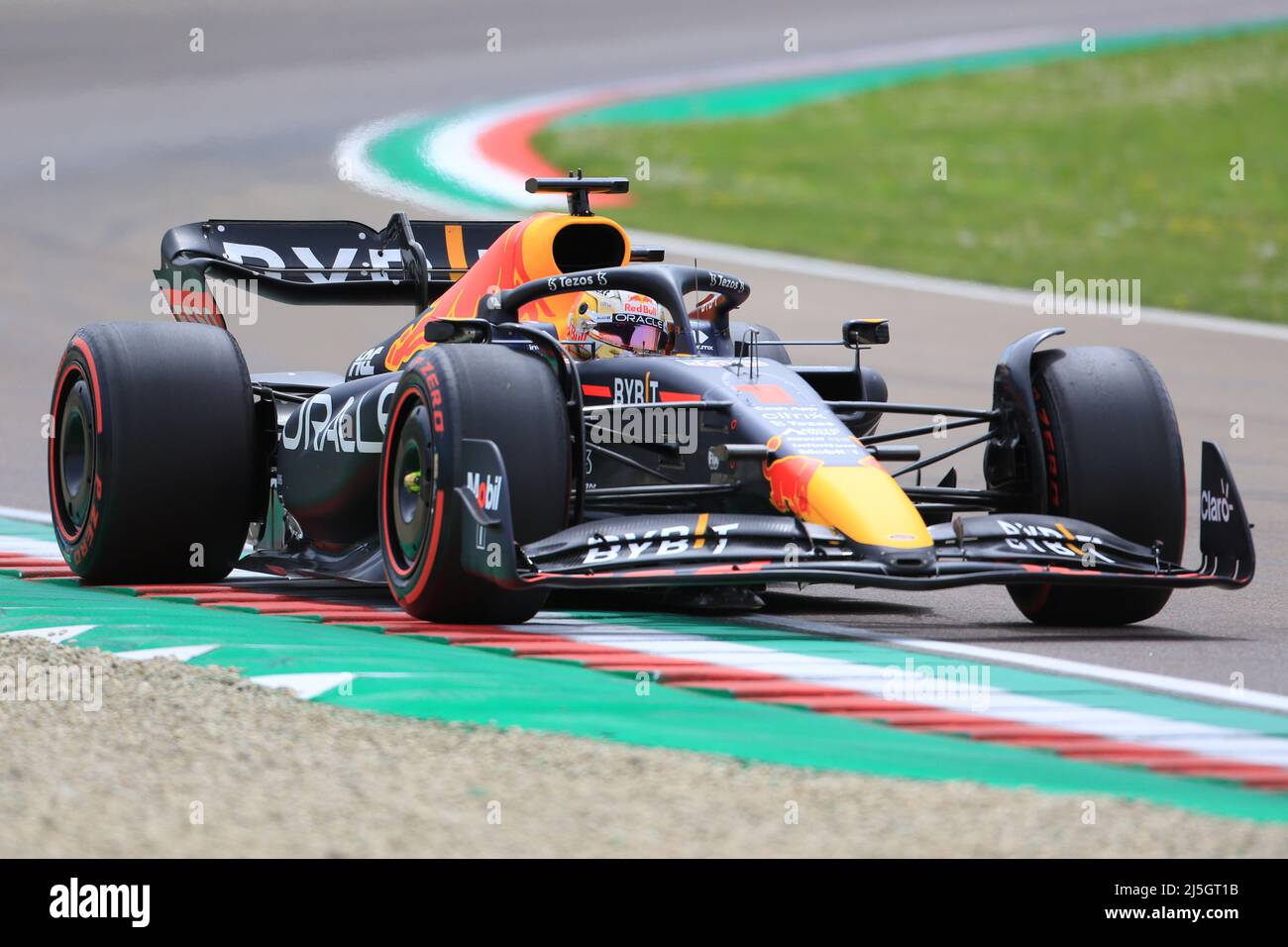 IMOLA - Max Verstappen (1) with the Oracle Red Bull Racing