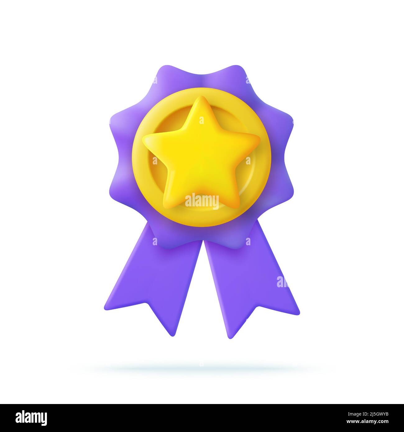 3d Winner medal with ribbon Stock Vector Image & Art - Alamy