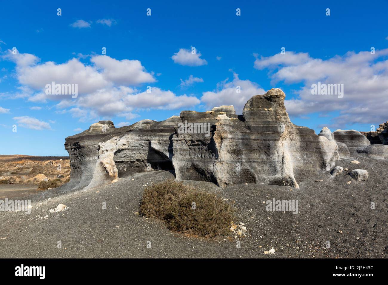 Rofera de Teseguite, volcanic rock formations on Lanzarote Stock Photo