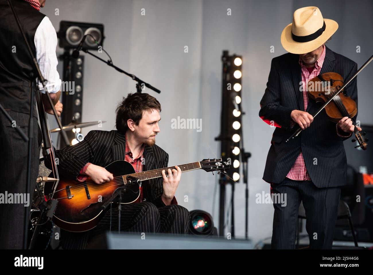 Entertainers perform at the St George's Day. St George's Day on ...