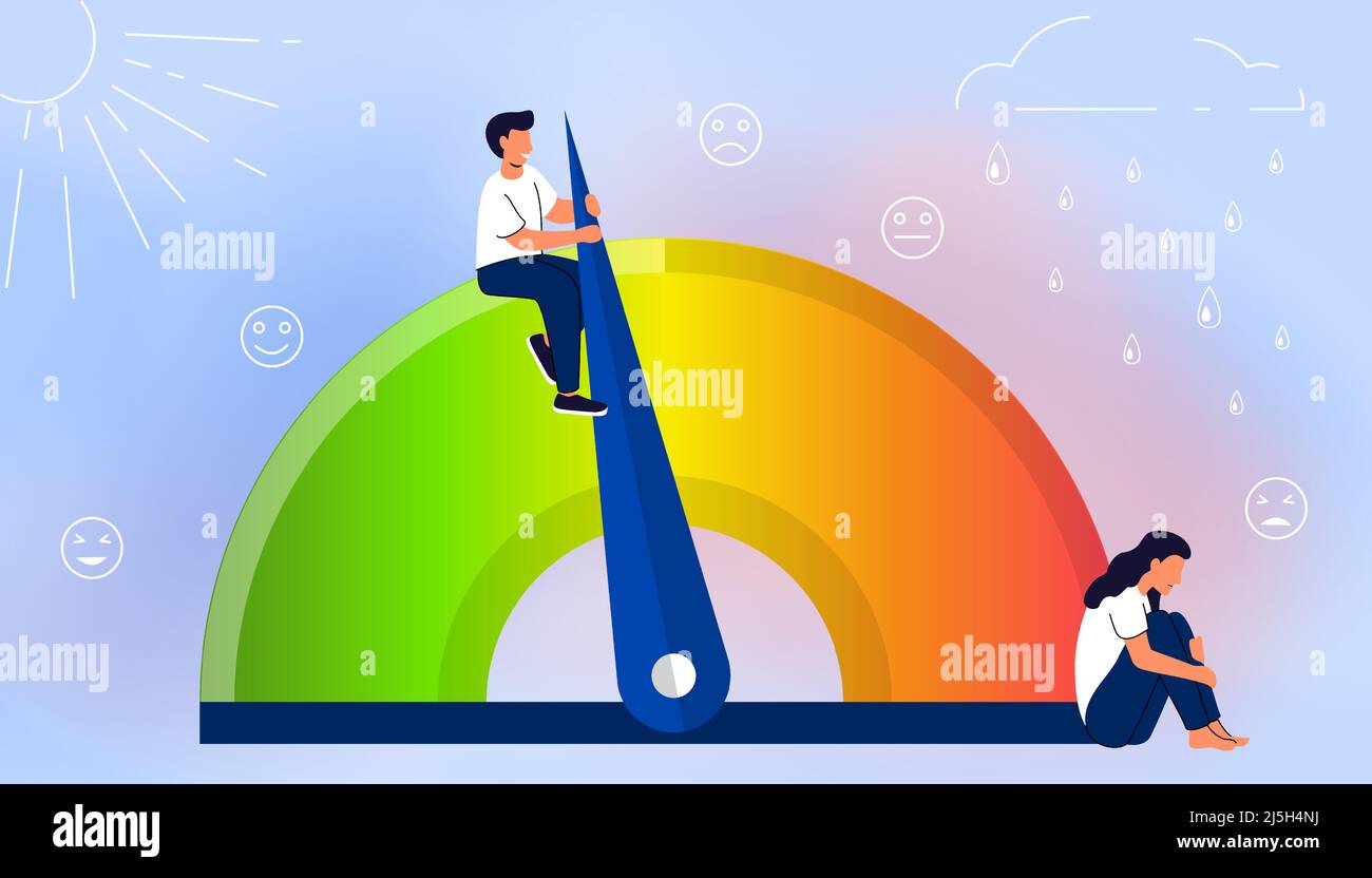 Stress level meter Concept of emotional overload, stress level, burnout ...