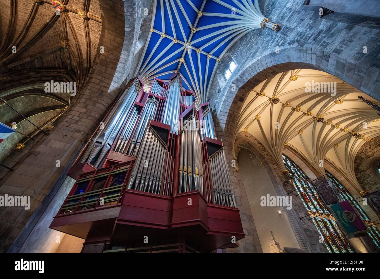 interior of St Giles Cathedral, Edinburgh, Scotland Stock Photo