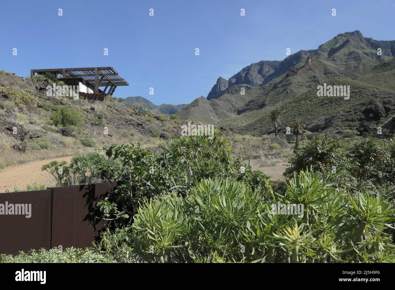 Parque Arqueológico Maipés de Agaete, Gran Canaria Stock Photo