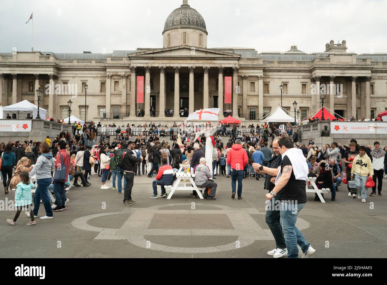 Mayor of London St George's Day celebration at Trafalgar Square, Westminster, Charing Cross, London, England Stock Photo