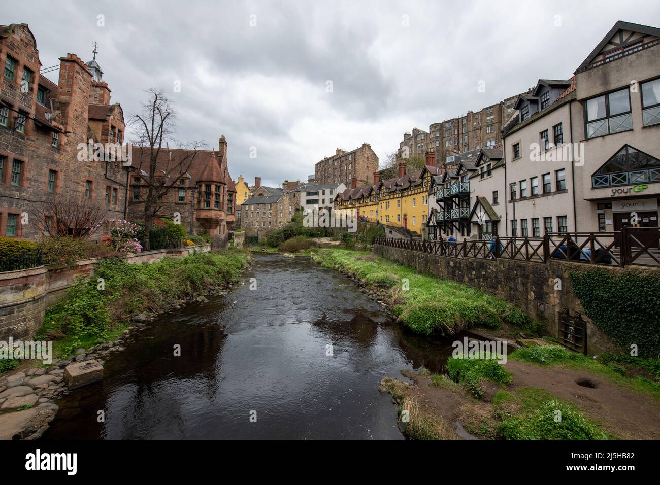 Picturesque Dean Village, Edinburgh, Scotland Stock Photo Alamy