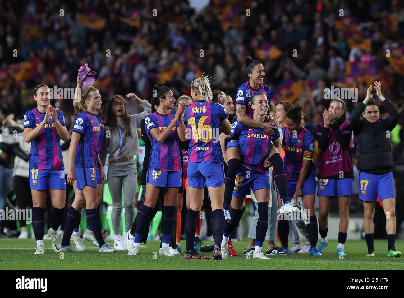 Jennifer Hermoso of FC Barcelona during the UEFA Women's Champions ...