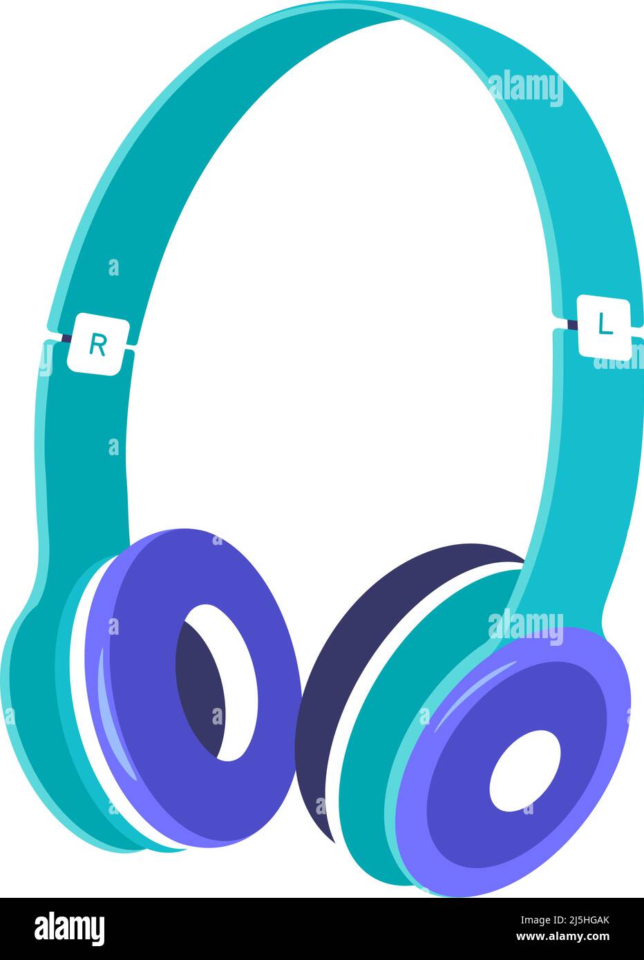 Modern headphones for listening music and sounds Stock Vector Image ...