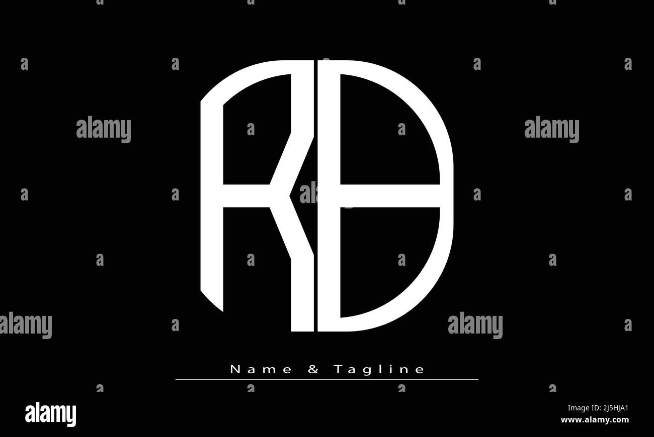Alphabet letters Initials Monogram logo RB , BR Stock Vector Image ...