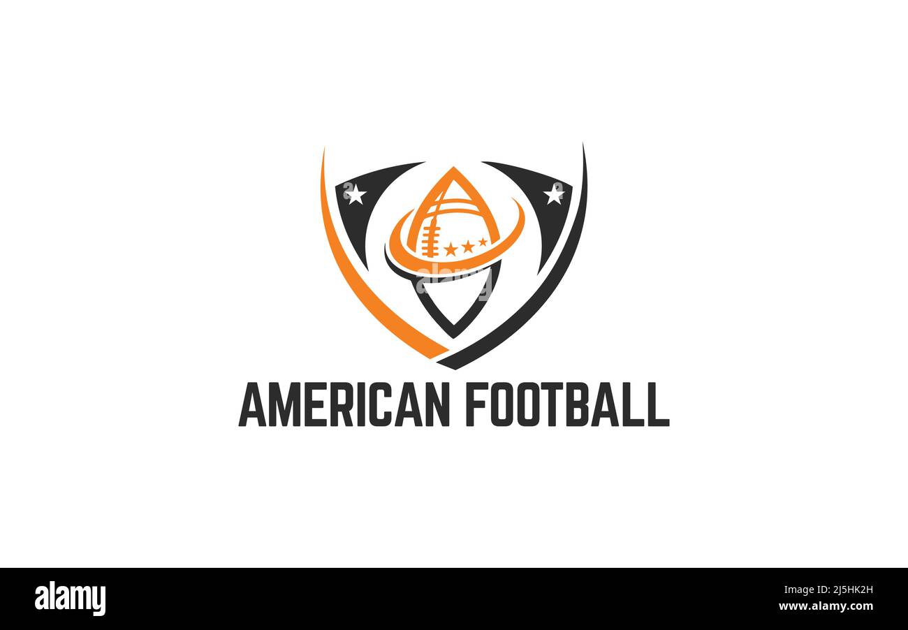 American Football Logo Designs Template Football badge vector Stock