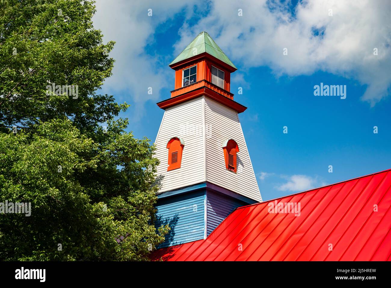 Architecture in the Small town of Ludlow Vermont, America Stock Photo Alamy