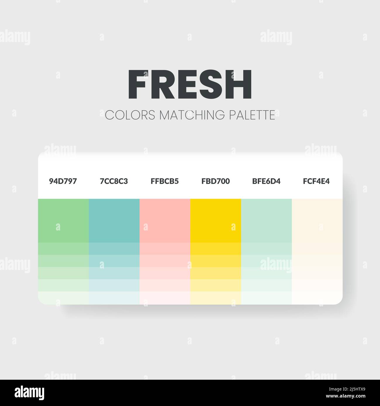 Fresh color palettes or color schemes are trends combinations and palette guides this year