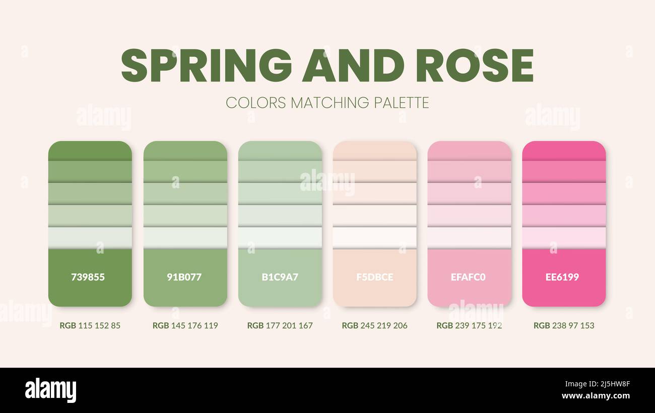 Fresh color matching palettes or color schemes are trends combinations ...