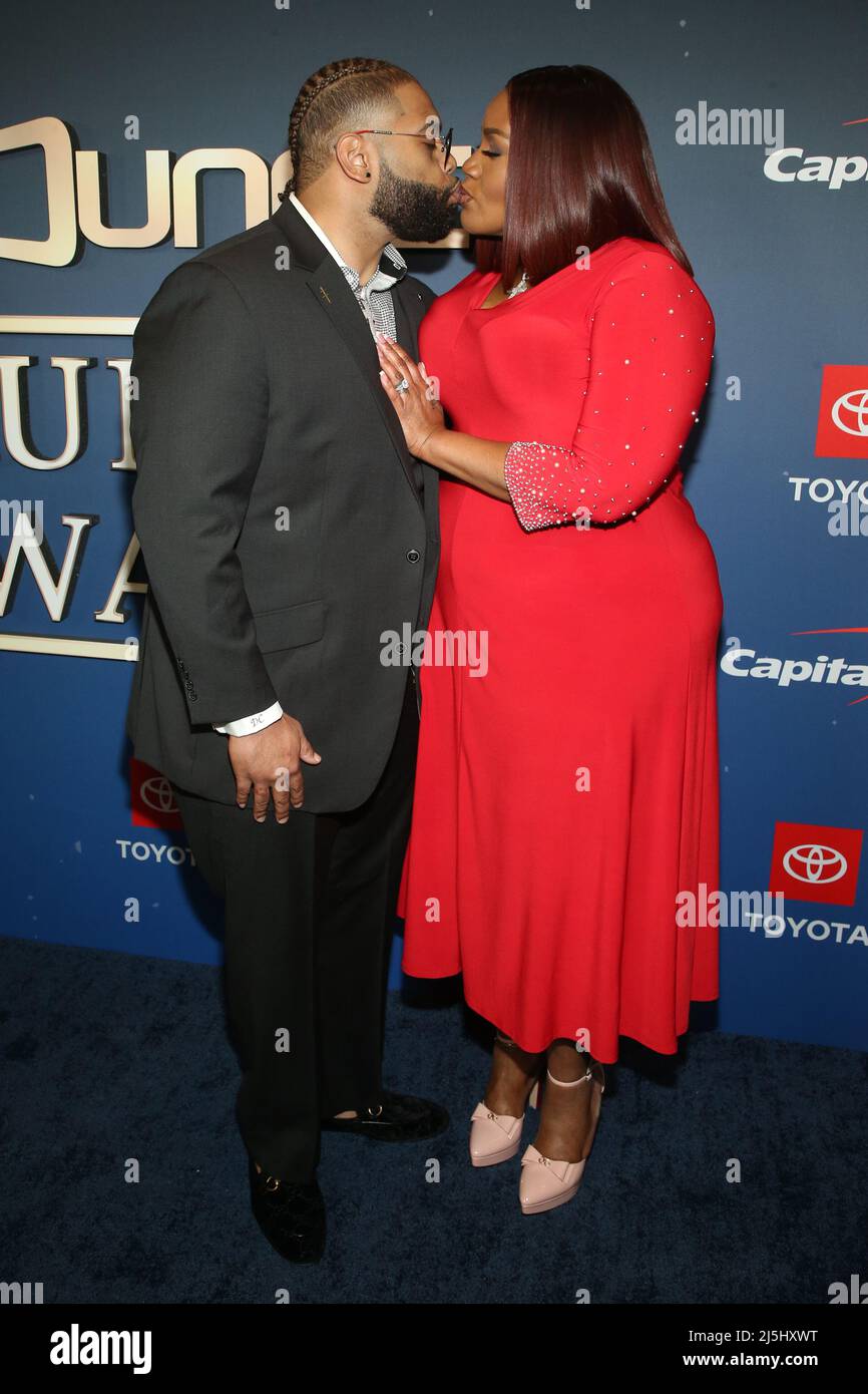 Hollywood, Ca. 23rd Apr, 2022. Darrell Crump and Kelly Price at the