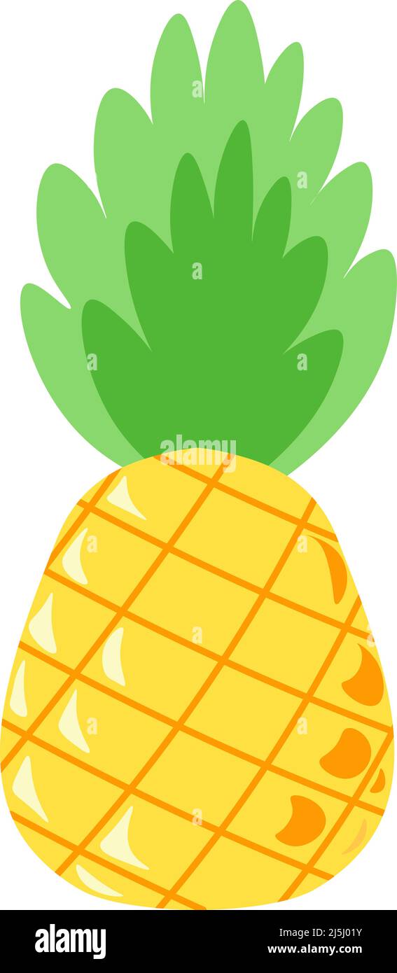 Pineapple tasty tropical and exotic fruit leaf Stock Vector Image & Art ...