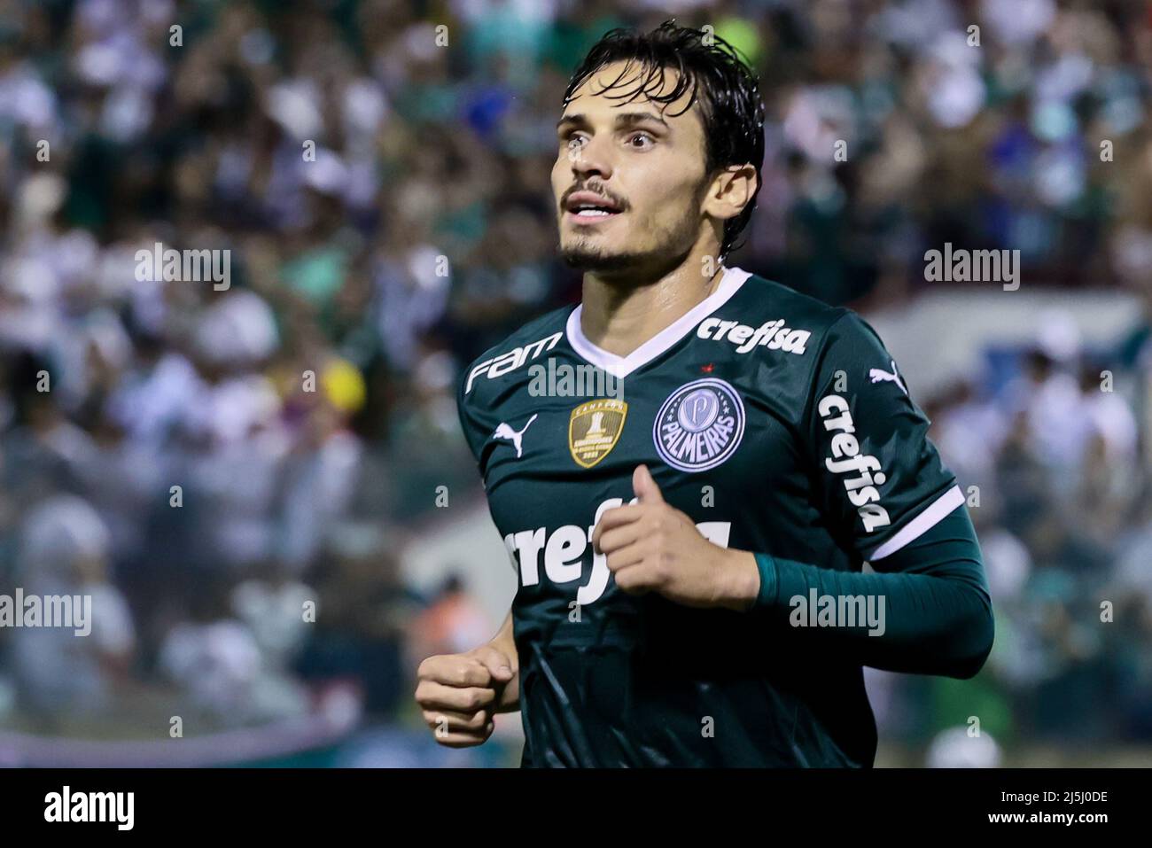 Sao Paulo, Brazil. 23rd Mar, 2022. SP - Sao Paulo - 03/23/2022 - PAULISTA  2022, PALMEIRAS X ITUANO - Rony, a Palmeiras player, celebrates his goal  with players from his team during