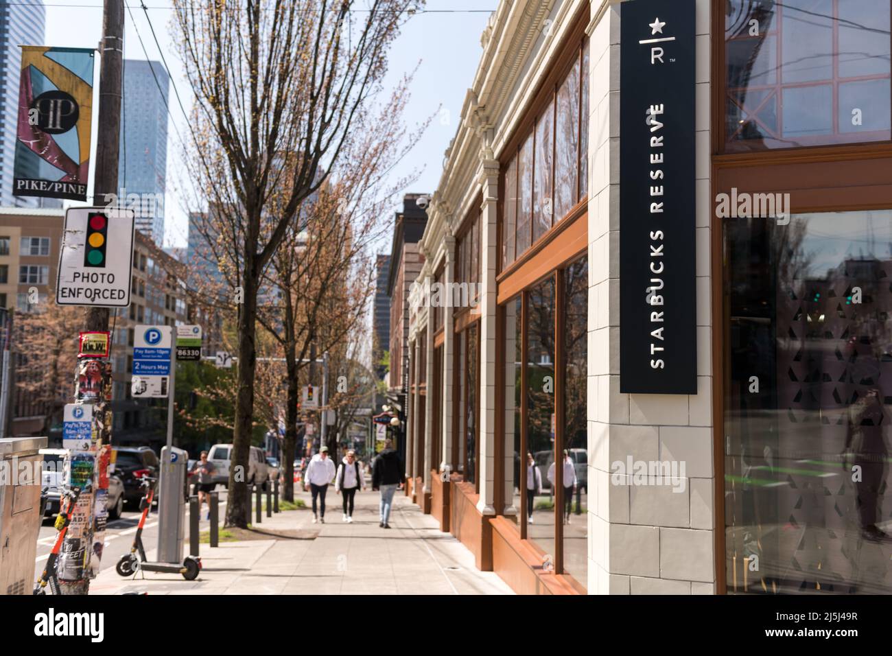 Seattle reserve roastery tasting room hires stock photography and