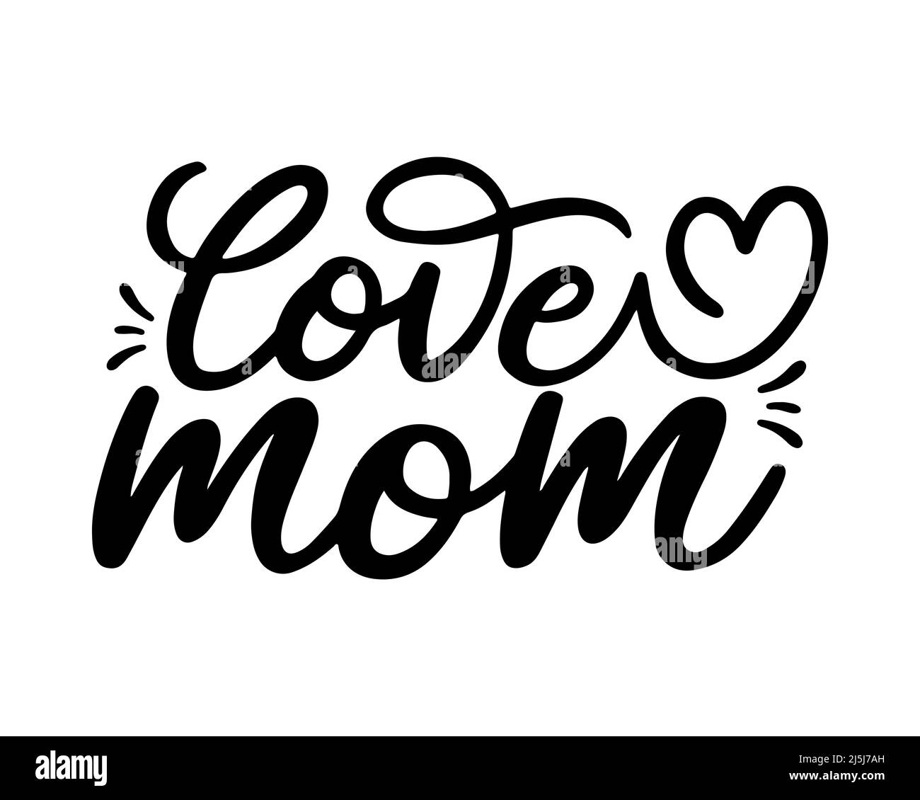 I love you mother Black and White Stock Photos and Images