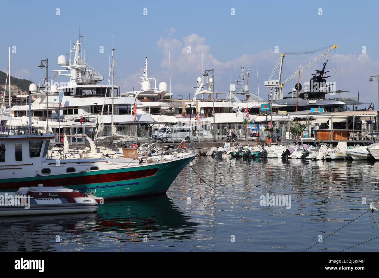 Castellammare di Stabia - Yacht al porto turistico Stock Photo